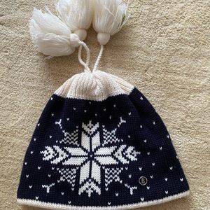 Bogner Wool Ski Hat with 3 Tassels